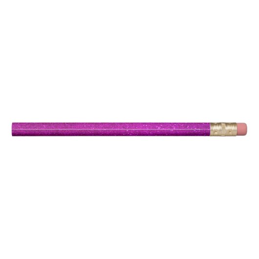 Pink glitter pencils with personalized name (Back)
