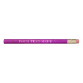 Pink glitter pencils with personalized name (Front)