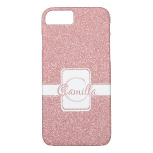 Pink Glitter Personalized Case-Mate iPhone Case