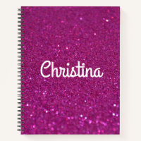 Pink Glitter Personalized Custom Name Cute Girls