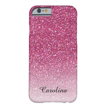 Pink Glitter  Personalized Iphone 6 Case by CoolestPhoneCases at Zazzle