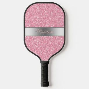 Pink Glitter Pickleball Paddle