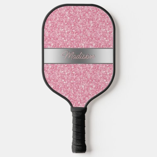 Pink Glitter Pickleball Paddle