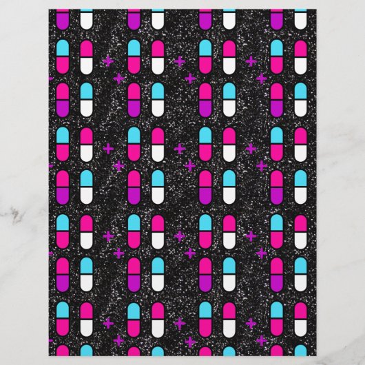 pink glitter pills (Front)