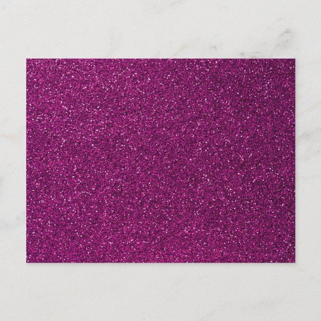 Pink Glitter Postcard (Front)
