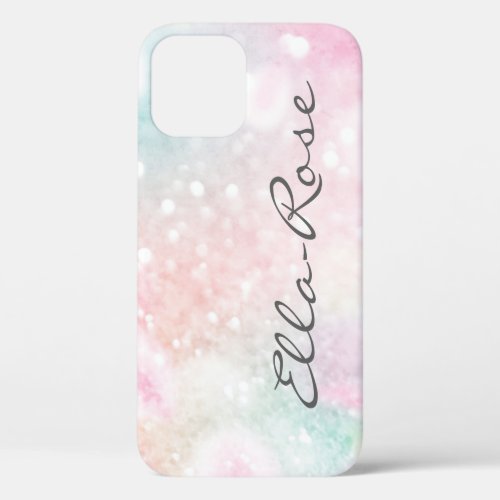 Pink Glitter Custom Name Phone Case