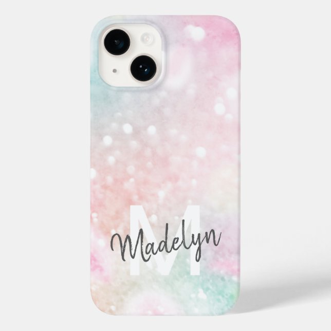 Pink Glitter Pretty Bokeh Pattern Case-Mate iPhone Case (Back)