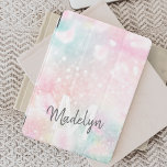 Pink Glitter Pretty Bokeh Pattern iPad Mini Cover<br><div class="desc">Easily personalize this pretty pink bokeh glitter pattern with your custom name and/or monogram.</div>