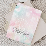Pink Glitter Pretty Bokeh Pattern iPad Mini Cover<br><div class="desc">Easily personalize this pretty pink bokeh glitter pattern with your custom name and/or monogram.</div>