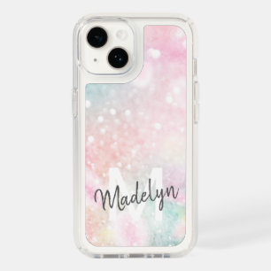 Pink Glitter Pretty Bokeh Pattern Speck iPhone 14 Case