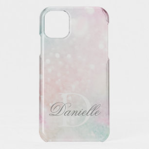 Pink Glitter Pretty Bokeh Pattern iPhone 11 Case