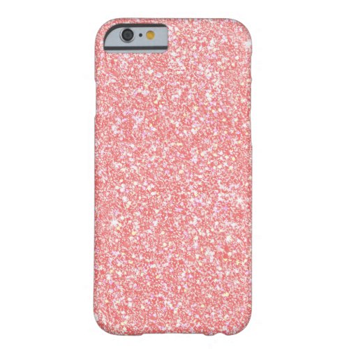 Pink Glitter Pretty Barely There iPhone 6 Case