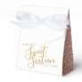 Pink Glitter Rose Gold Minimalist Sweet 16 Custom Favor Boxes