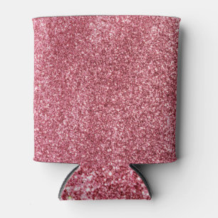 Pink Glitter Rose Gold Pattern Can Cooler