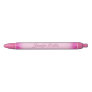 Pink Glitter Shiny Personalized Name Template Black Ink Pen