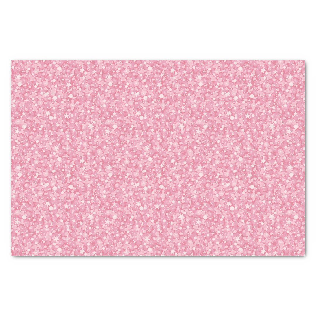 Pink Glitter Silver Gradient. Tissue Paper Zazzle