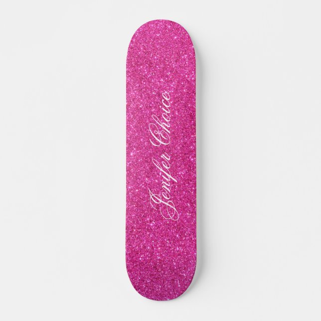 Pink Glitter  Skateboard (Front)
