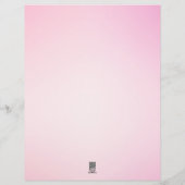 Pink Glitter Small Business Sales Invoice Receipt Letterhead (Back)