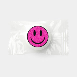 Pink Glitter Smile Face Life Saver® Mints