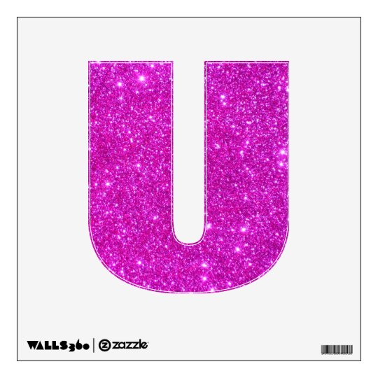 Pink Glitter Sparkle Children Letter Alphabet ABCs Wall Decal | Zazzle.com