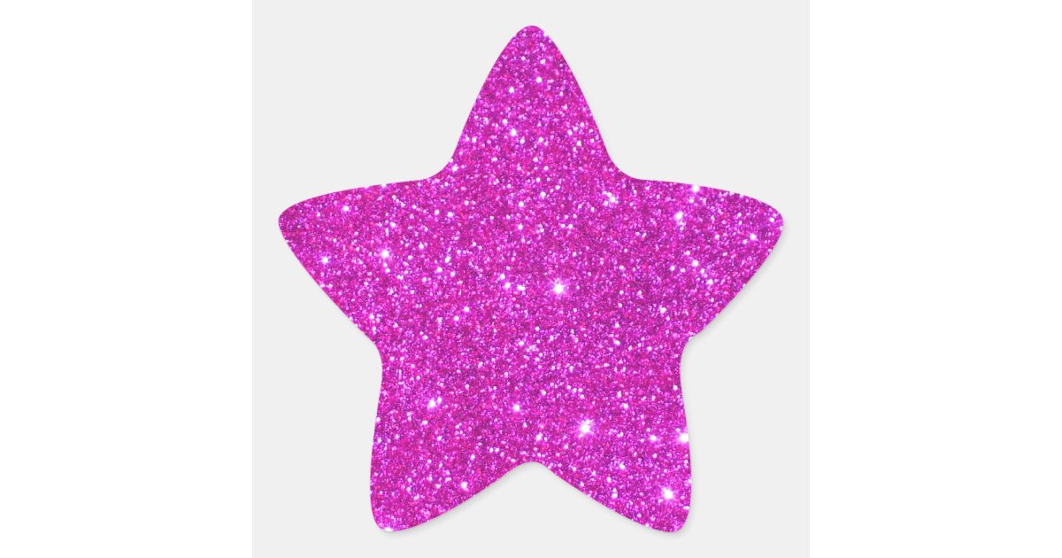 Pink Sparkle Sparkly Glitter Girly Girl Stuff Glam Classic Round Sticker |  Zazzle