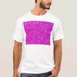 Pink Glitter Sparkle Customizable Design T-shirt at Zazzle