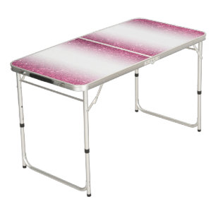 Pink Glitter Sparkle Fancy Glamour – Envelope Line Beer Pong Table