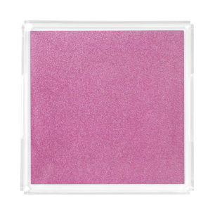 Pink Glitter, Sparkle, Glitter Background Acrylic Tray