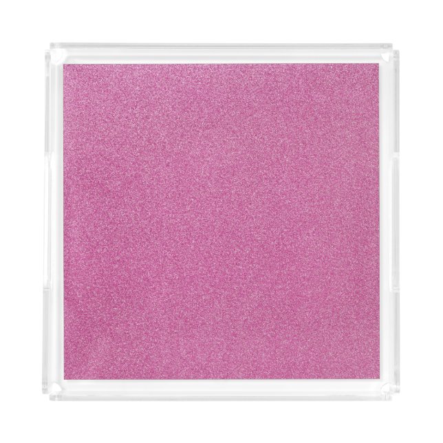 Pink Glitter, Sparkle, Glitter Background Acrylic Tray (Front)