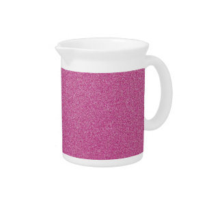 Pink Glitter, Sparkle, Glitter Background Beverage Pitcher