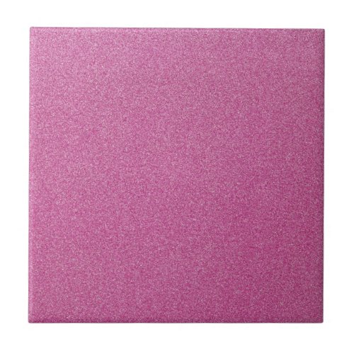 Pink Glitter Sparkle Glitter Background Ceramic Tile