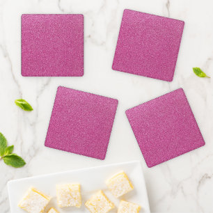 Pink Glitter, Sparkle, Glitter Background Coaster Set
