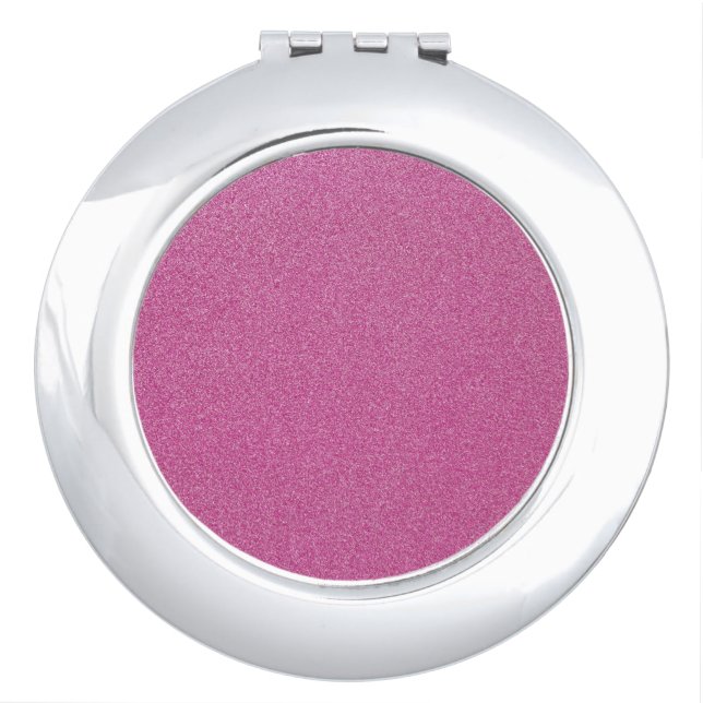 Pink Glitter, Sparkle, Glitter Background Compact Mirror (Front)