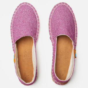 Pink Glitter, Sparkle, Glitter Background Espadrilles
