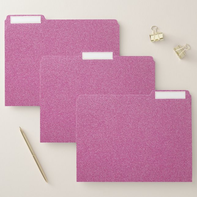 Pink Glitter, Sparkle, Glitter Background File Folder (Set)