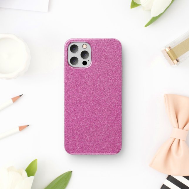 Pink Glitter, Sparkle, Glitter Background iPhone Case (Creator Uploaded)