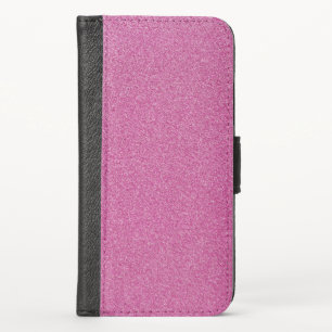 Pink Glitter, Sparkle, Glitter Background iPhone X Wallet Case
