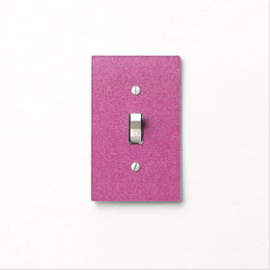 Pink Glitter, Sparkle, Glitter Background Light Switch Cover