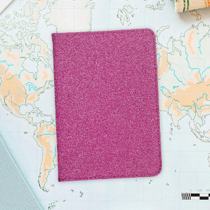 Pink Glitter, Sparkle, Glitter Background Passport Holder