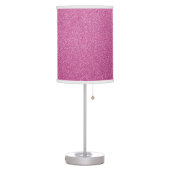 Pink Glitter, Sparkle, Glitter Background Table Lamp (Left)