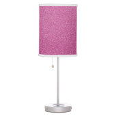 Pink Glitter, Sparkle, Glitter Background Table Lamp (Right)