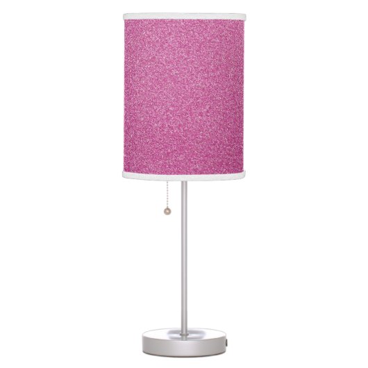 Pink Glitter, Sparkle, Glitter Background Table Lamp (Right)