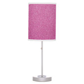 Pink Glitter, Sparkle, Glitter Background Table Lamp (Front)