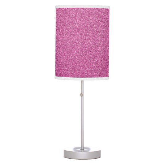 Pink Glitter, Sparkle, Glitter Background Table Lamp (Front)
