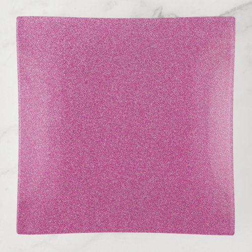 Pink Glitter Sparkle Glitter Background Trinket Tray