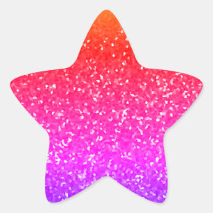 pink glitter star clip art