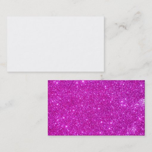 Pink Glitter Sparkly Business Cards Zazzle