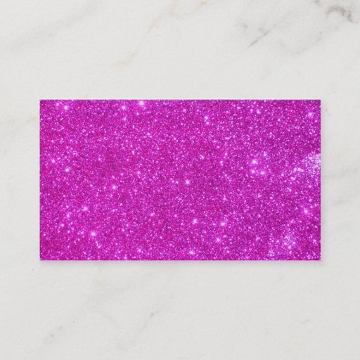 Customizable Pink Glitter Sparkly Business Cards