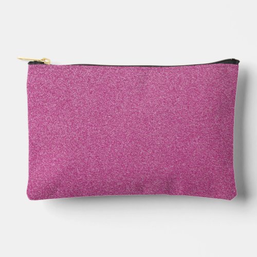 Pink Glitter Sparkly Glitter Background Accessory Pouch
