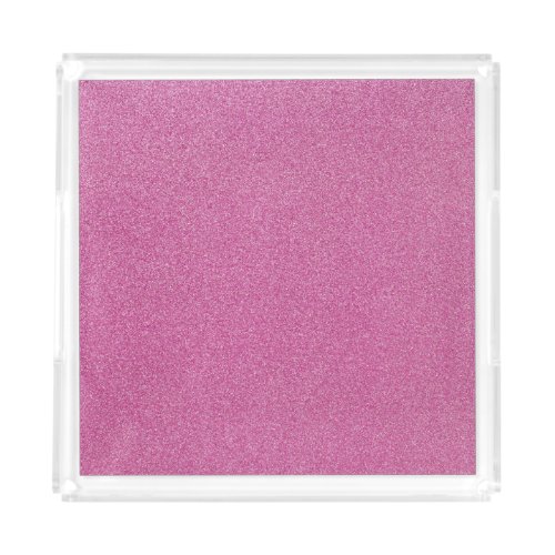 Pink Glitter Sparkly Glitter Background Acrylic Tray